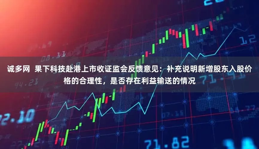 诚多网  果下科技赴港上市收证监会反馈意见：补充说明新增股东入股价格的合理性，是否存在利益输送的情况